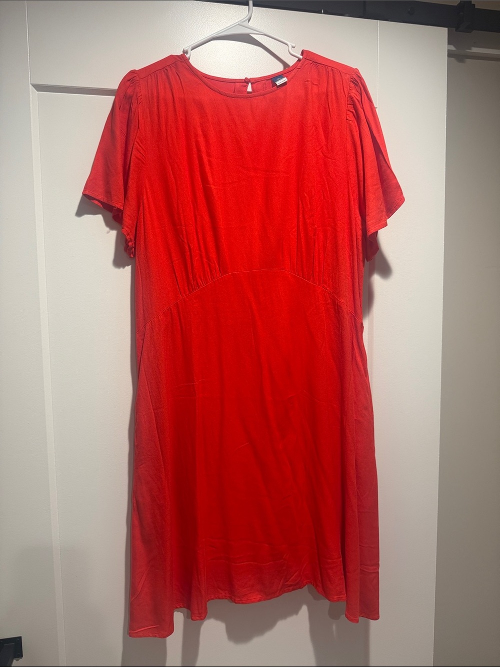 Old Navy Red Women's Short Sleeve Dress XL Tall